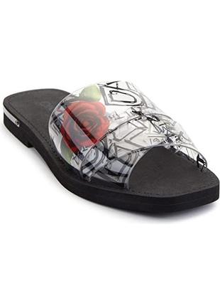 Шлёпанцы dkny, женские шлепанцы dkny isha logo