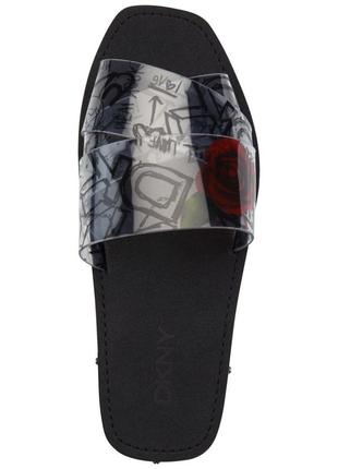 Шлёпанцы dkny, женские шлепанцы dkny isha logo2 фото