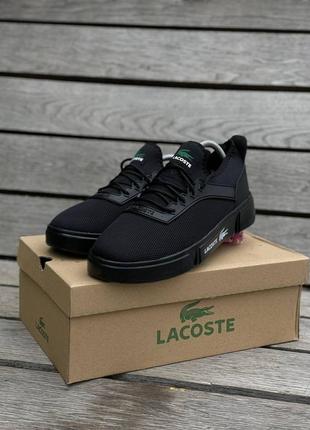 Кросівки чоловічі чорні. кеди lacoste кеді кросівки чорні 40-44р6 фото