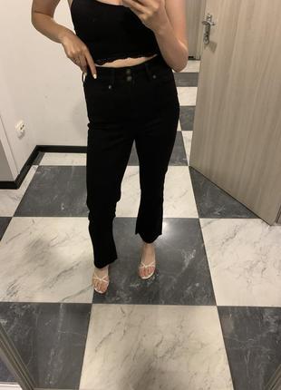 Базові чорні джинси, джинси кльош1 фото