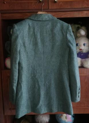 Шикарный женский класический пиджак мятного цвета6 фото