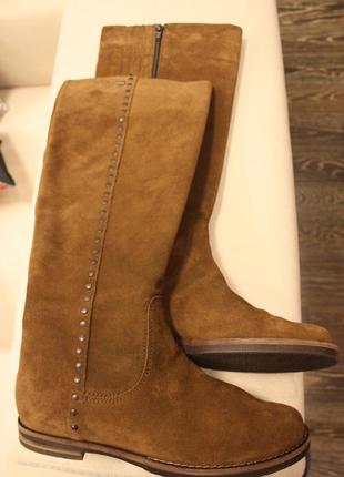 Сапоги женские демисезонные hogl 39 коричн замш