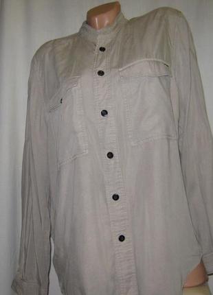 Рубашка унисекс б/у хаки,  размер 48-50