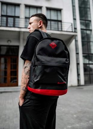 Рюкзак 🎒 nike / чорний, червоний / портфель