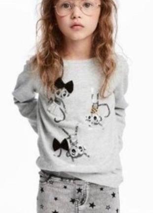 Кофта джемпер свитер новый девочке 1 - 10 лет h&m5 фото