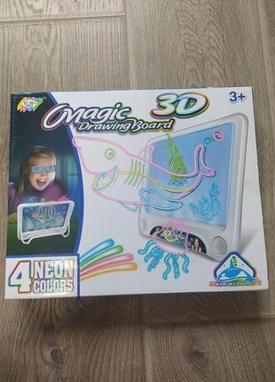 Дошка для малювання 3d magic з підсвічуванням