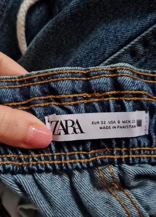 Высокие джинсы mom zara, джинсы с высокой посадкой zara, джинсы zara6 фото