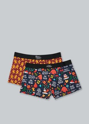 Подарункові боксери з різдвяний принтом house p. s зі знижкою 50 відсотків