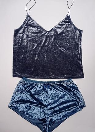 Комплект комбінований для дому піжама оксамит