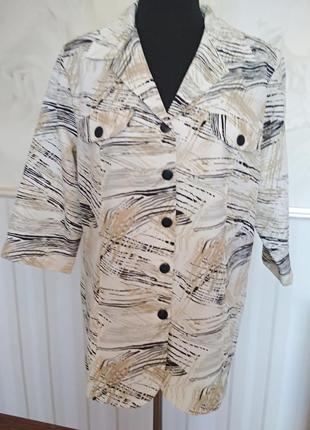 Легкий летний жакет, размер 20 uk, наш 50-52.