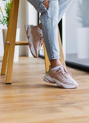 Nike m2k tekno light brown женские кроссовки найк м2к текно3 фото