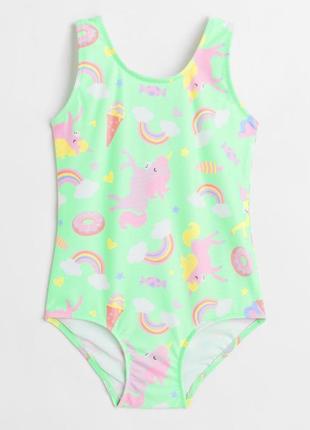 Яркий купальник h&m для девочки