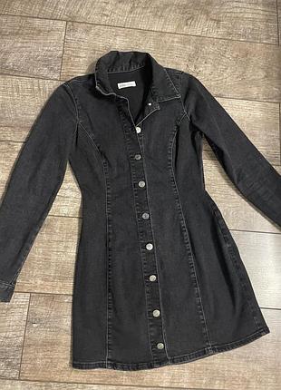 Платье zara authentic denim by trf 6