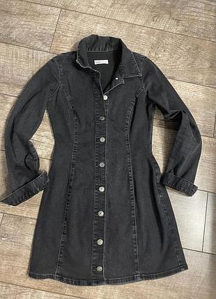 Платье zara authentic denim by trf 5