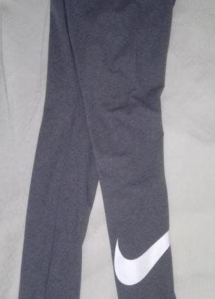 Nike оригинальные лосины, хлопковый трикотаж