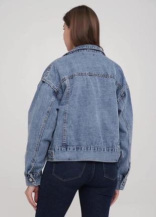 Крутезна стильна джинсова куртка від missguided5 фото