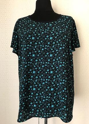 Интересная блуза с коротким рукавом от ms mode, размер 48, укр 54-56