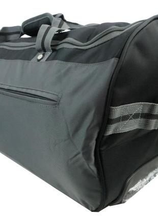 Дорожная сумка на колесиках 42l tb275-22 черная с серым5 фото