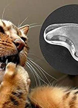 Мягкая защита для кошачьих ногтей с клеем для кошек, atyhao cat nail caps,