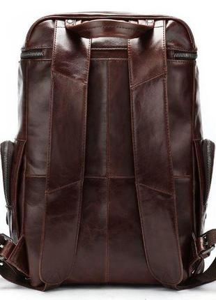 Рюкзак шкіряний vintage 14892 коричневий2 фото