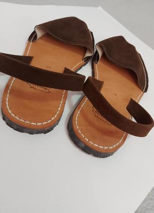 Menorka кожаные стильные сандалии, босоножка мenorca р.44 (28 см)4 фото