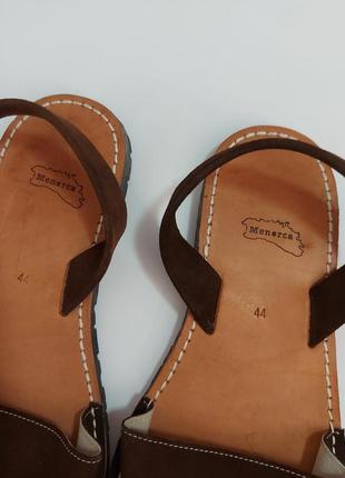 Menorka кожаные стильные сандалии, босоножка мenorca р.44 (28 см)5 фото