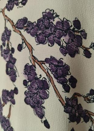Блуза блузка топ натуральна віскоза без рукавів у квіти пудрова numph р. 46-48-506 фото