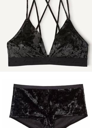 Оксамитовий комплект victoria's secret pink