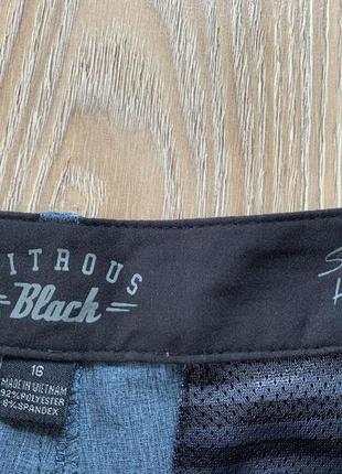 Мужские легкие пляжные шорты с карманами nitrous black7 фото