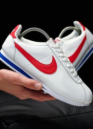 Nike cortez white red женские кроссовки найк кортез5 фото