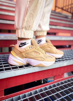 Nike m2k tekno light brown жіночі кросівки найк м2к текно6 фото