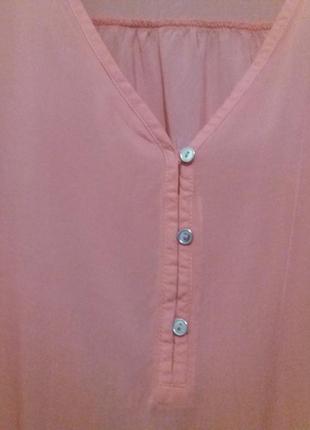 Блуза кораллового цвета.р.54/56.бренд.5 фото
