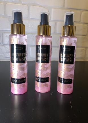 Парфюмированый увлажняющий мист спрей с сиянием для лица и тела topbeauty 100 мл