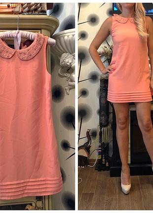 Продам платье персикового цвета ted baker