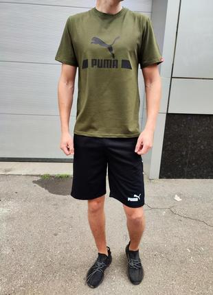 Мужской летний комплект puma: футболка и шорты🔥1 фото