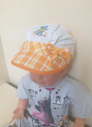 Летняя шапочка панама кепка для мальчика девочки 0 1 2 3 4 5 6 месяцев2 фото