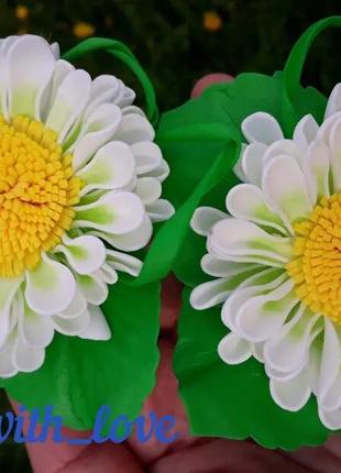 Ромашки - гумки/шпильки для дівчаток.