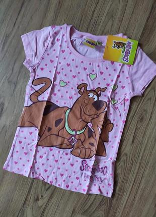 Детская футболка для девочки скуби-ду собачка дисней