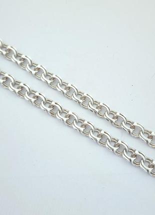 Ланцюжок бісмарк срібло 925 довжина 60 див.
