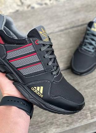 Кроссовки мужские кожаные adidas адидас5 фото