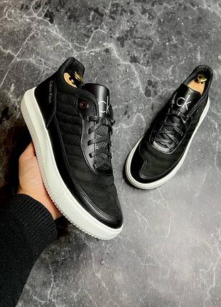 Кроссовки мужские кожаные calvin klein