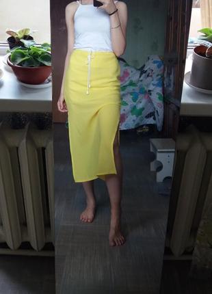 Восхитительная жёлтая юбка1 фото