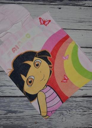 Фирменное детское полотенце пончо махровое с капюшоном даша путешественница dora2 фото