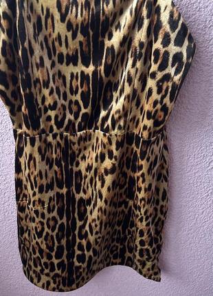 Платье бархатное в леопардовый принт urban outfitters6 фото