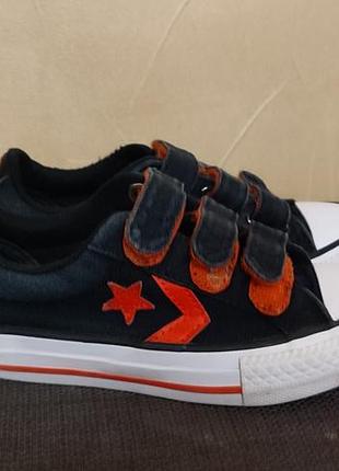 Кеды слипоны на липучках converse