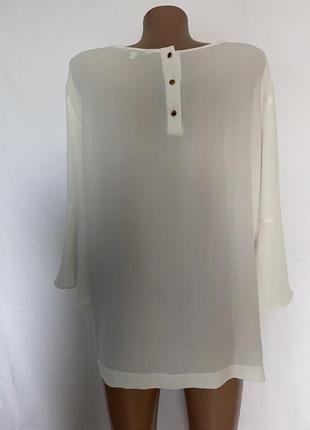 Ошатна біла блузка великого розміру 203 фото