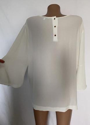 Ошатна біла блузка великого розміру 204 фото
