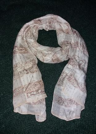 Шелковый шарф. размер 125*25