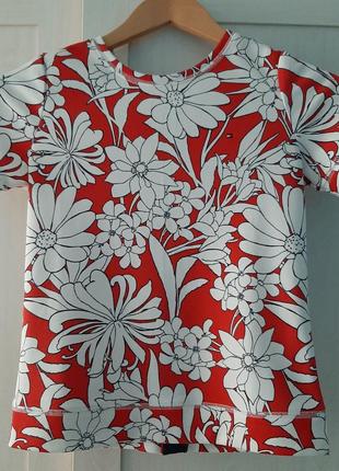 tommy cke FW0FW06677 футболка в квітковий принт