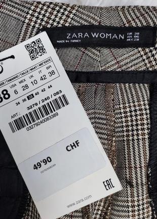 Штани в клітинку штаны брюки в клетку zara5 фото